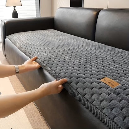 Vattert Sofatrekk i Plysj – Ekstra Tykt og Mykt | Varmt, Sklisikkert og Beskyttende