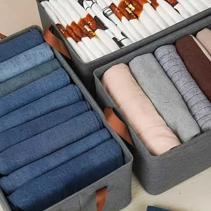 Sammenleggbare Oppbevaringskurver – Praktisk 3-pakning | Perfekt for Klær, Leker og Mer