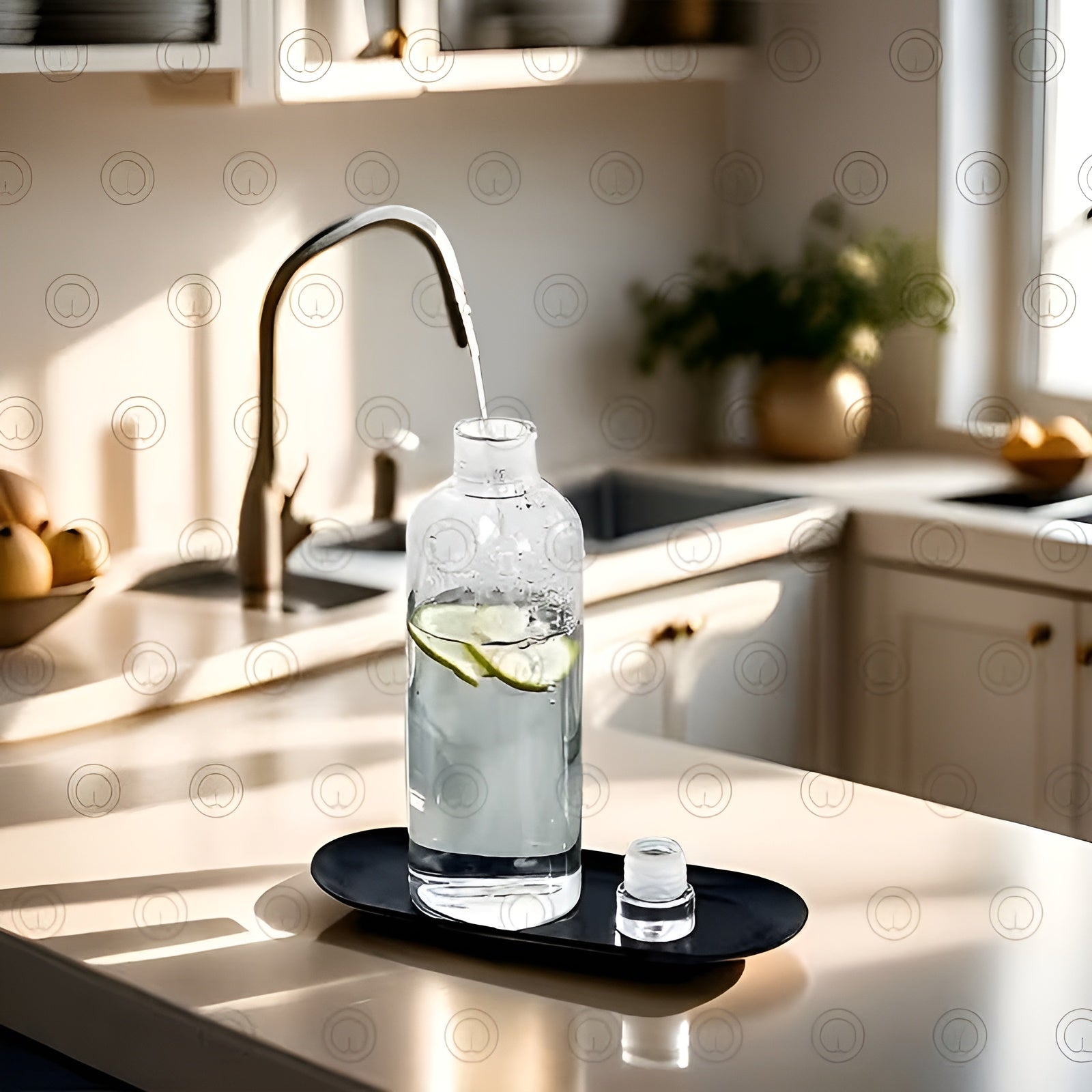 Drikkeflaske i Borosilikatglass – Lekkasjesikker og Lett | Perfekt for Kaffe Te og På Farten - Vannflasker