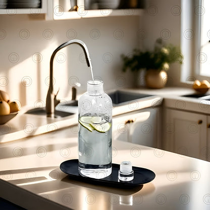 Drikkeflaske i Borosilikatglass – Lekkasjesikker og Lett | Perfekt for Kaffe Te og På Farten - Vannflasker