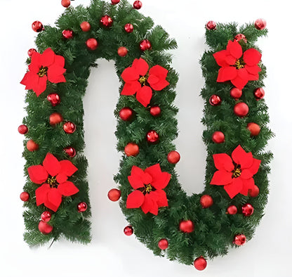 Julegirlander – Elegant Rattandekor med LED-lys | Festlig og Koselig