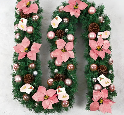 Julegirlander – Elegant Rattandekor med LED-lys | Festlig og Koselig