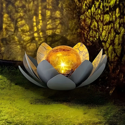 Lysflora – Solcelle Hagebelysning i Lotusdesign (LED)