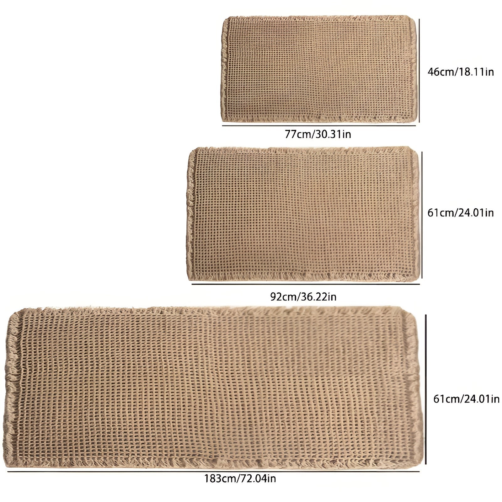 Løperteppe med Vaffelmønster – Skli­sikkert og Slitesterkt | Perfekt for Hjemmet