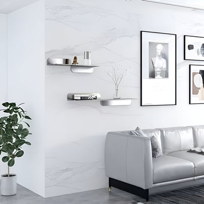 Svevende Vegghyller I Minimalistisk Design – Stabile Og Moderne | Vegghyller I Rustfritt Stål Til Stue Og Soverom