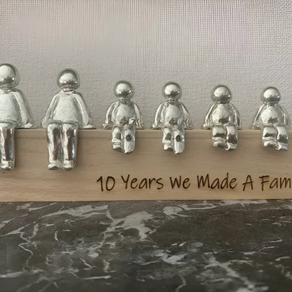 Skulptur Evig Familie – Uttrykk for Samhold og Harmoni | Tidløs Dekorfigur til Hjemmet