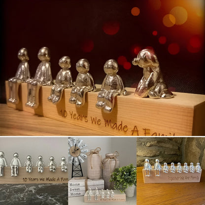 Skulptur Evig Familie – Uttrykk for Samhold og Harmoni | Tidløs Dekorfigur til Hjemmet