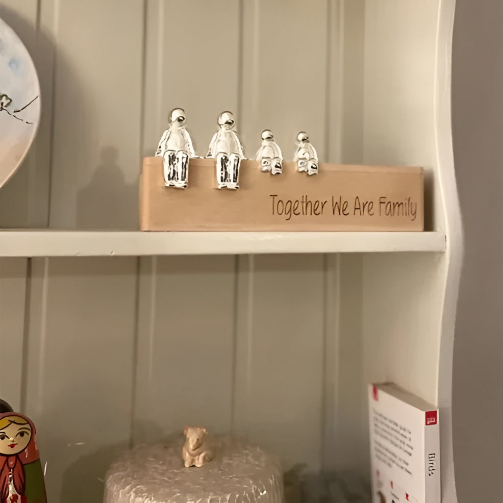Skulptur Evige Familiebånd – Dekorfigur For Innendørs Og Utendørs Bruk
