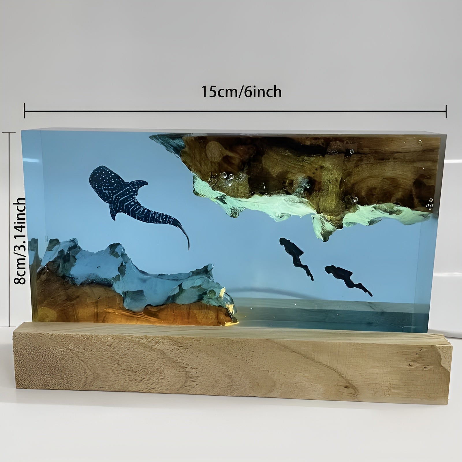 Bordlampe Av Hvalharpiks – Håndlaget Led-nattbordslampe | Dekorativ Stemningsbelysning Til Soverommet