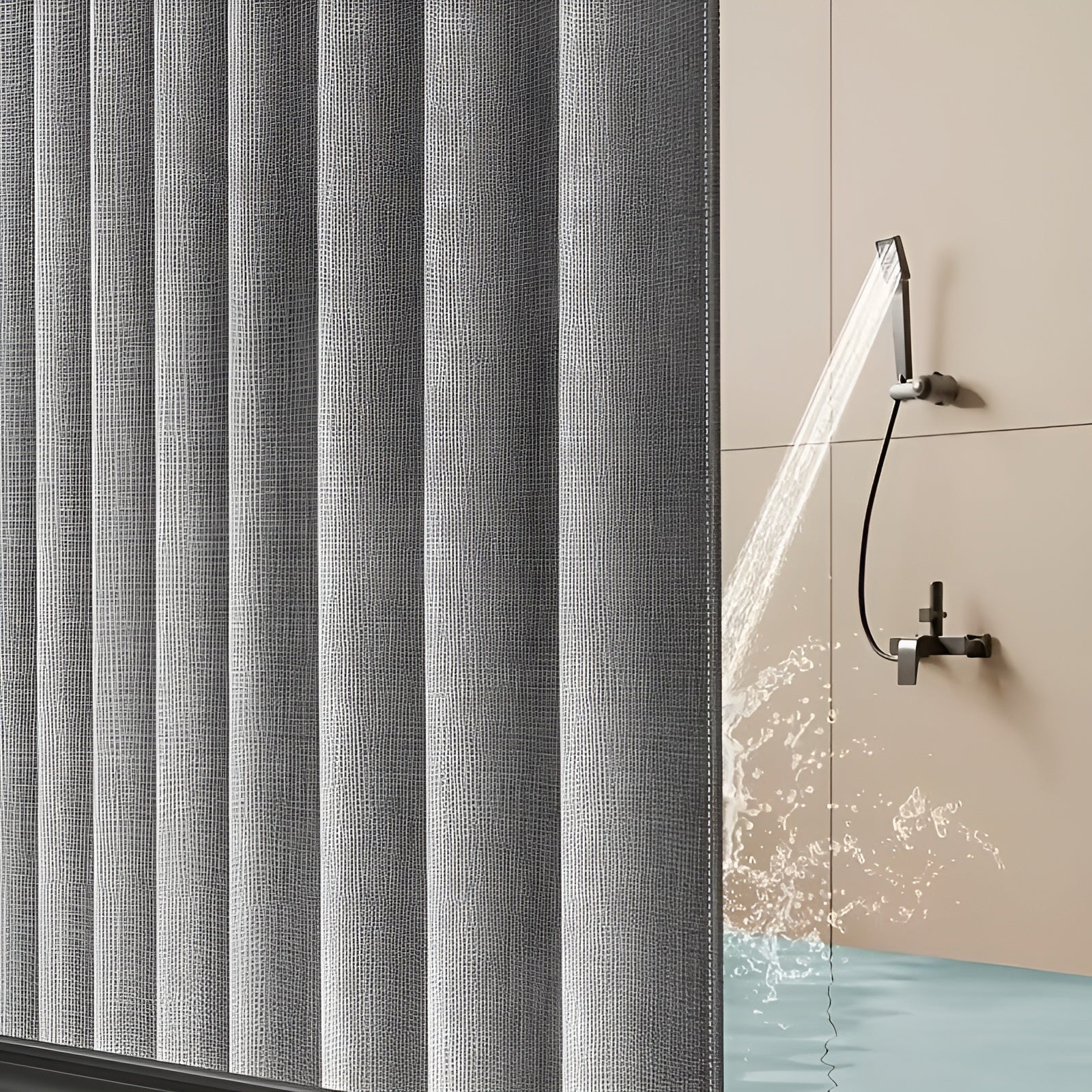 Dusjforheng i Polyester – Vannavvisende og Vaskbart | Moderne Design til Badet