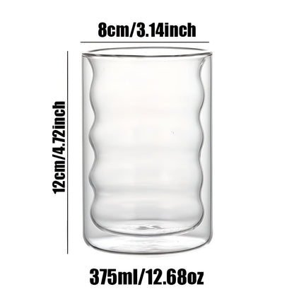 Dobbeltvegget Drikkeglass – Isolerende og Varmebestandig | Perfekt for Varme og Kalde Drikker