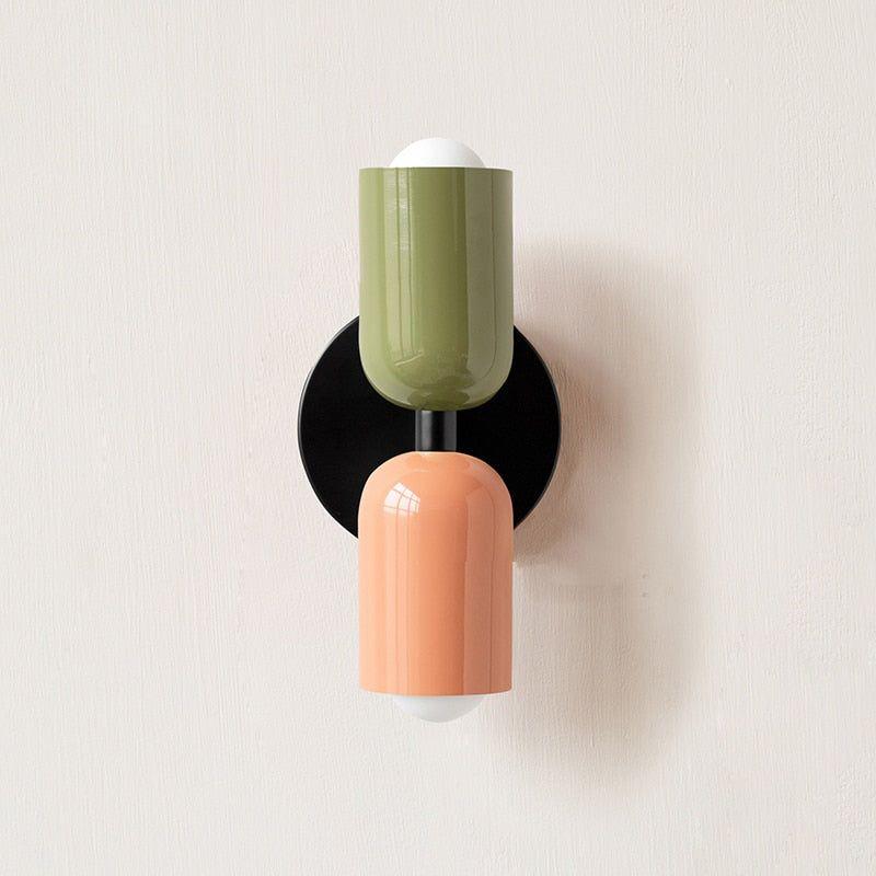 Wabi Duo minimalistisk moderne LED-vegglampe med to armer