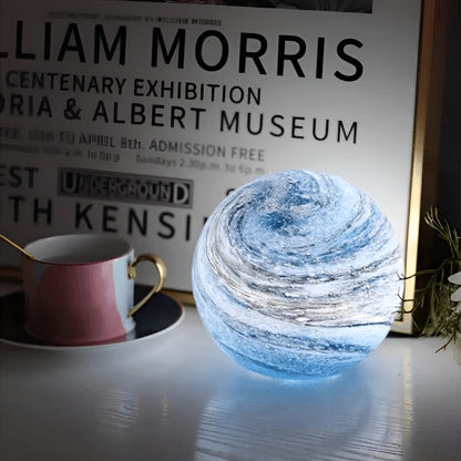 Lunacrystal Mondlampe Aus Glas – Magisches Mondlicht MIT Kosmischen Details Für Stimmungsvolle Wohnräume