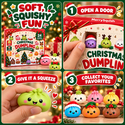 Barn som leker med myke squishy dumpling-figurer