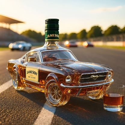 Mustang-whiskykaraffel I Glass – Elegant Karaffel I Sportsbil-design
