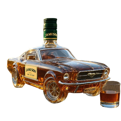 Mustang-whiskykaraffel I Glass – Elegant Karaffel I Sportsbil-design