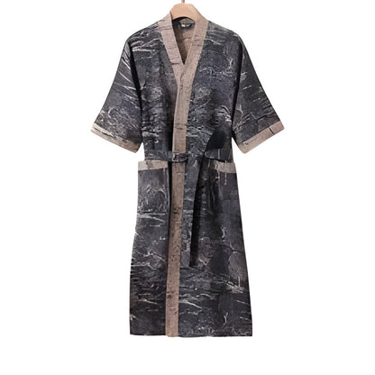 Luksuriøs Kimono badekåpe – Myk, Pustende Bomull For Stilfull Avslapning Hjemme