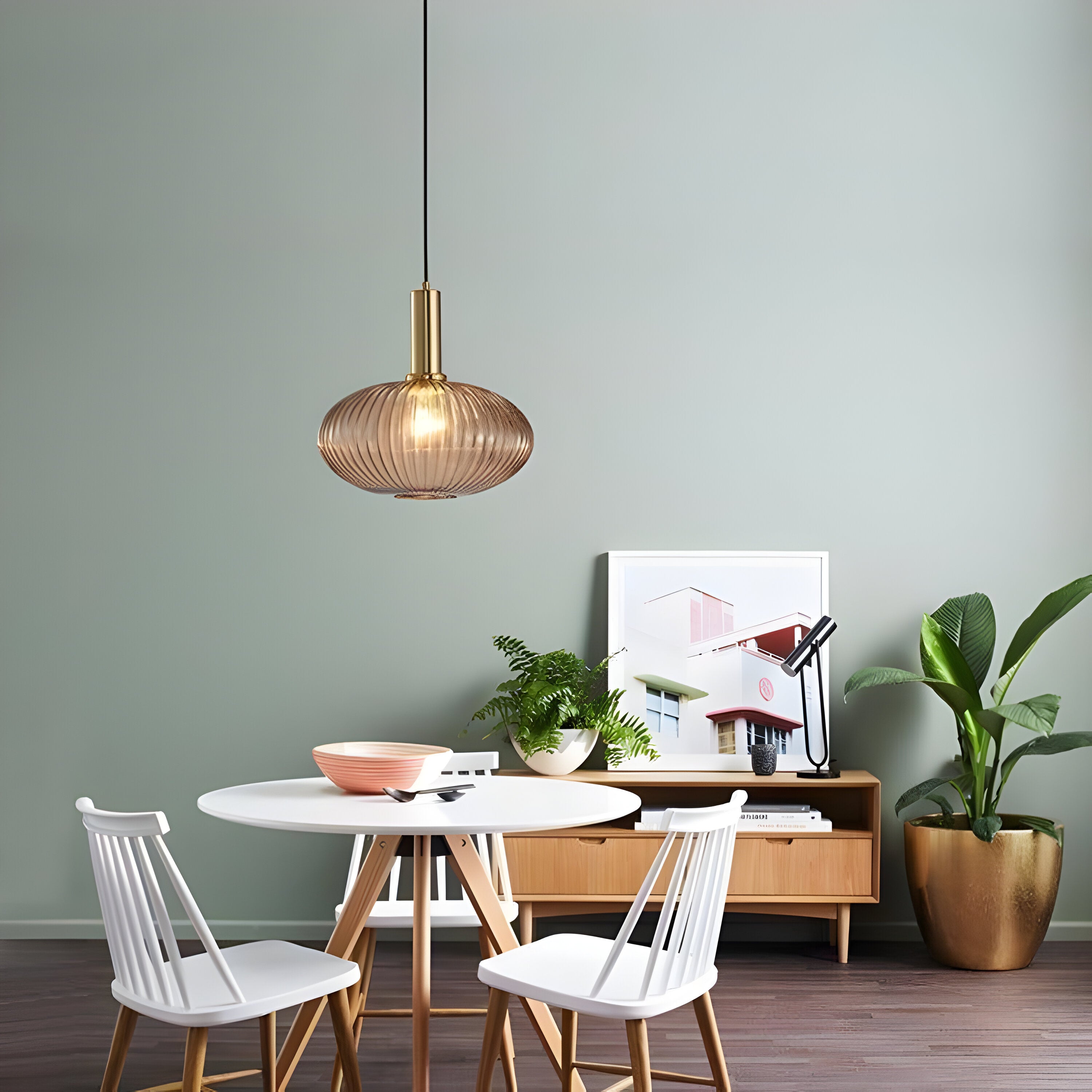 Bilde av Sivren – Fargerik Vintage Hengelampe i Glass fra Velisse