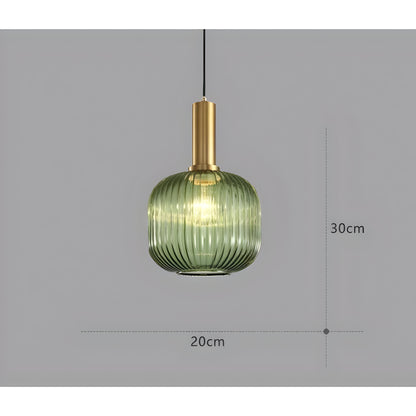 Bilde av Sivren – Fargerik Vintage Hengelampe i Glass fra Velisse