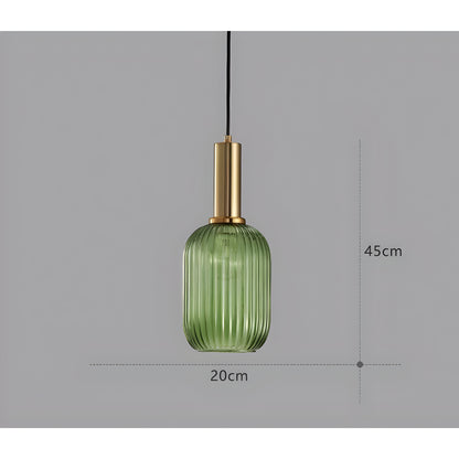 Bilde av Sivren – Fargerik Vintage Hengelampe i Glass fra Velisse