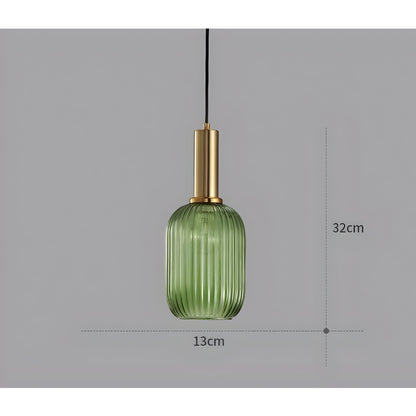 Bilde av Sivren – Fargerik Vintage Hengelampe i Glass fra Velisse