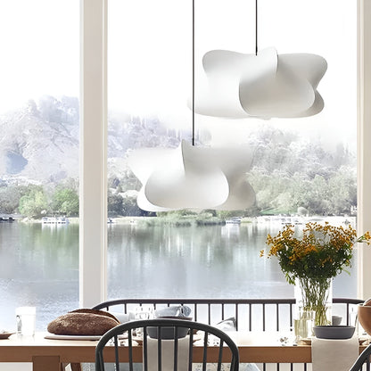 Silke Pendellampe – Elegant Wabi-Sabi Design | Mykt og Varmt Lys til Stue og Spiseområde