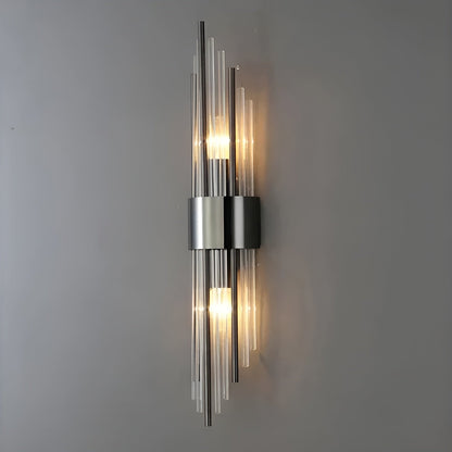Vegglampe med Krystalleffekt – Elegant og Dekorativ | Gullfarget Detalj