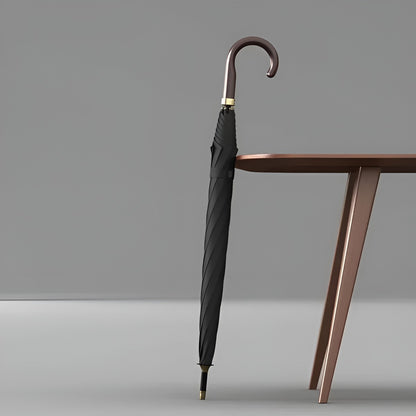 Lang Paraply Skinnhåndtak – 121 cm Skjerm | Klassisk Design for Regnfulle Dager