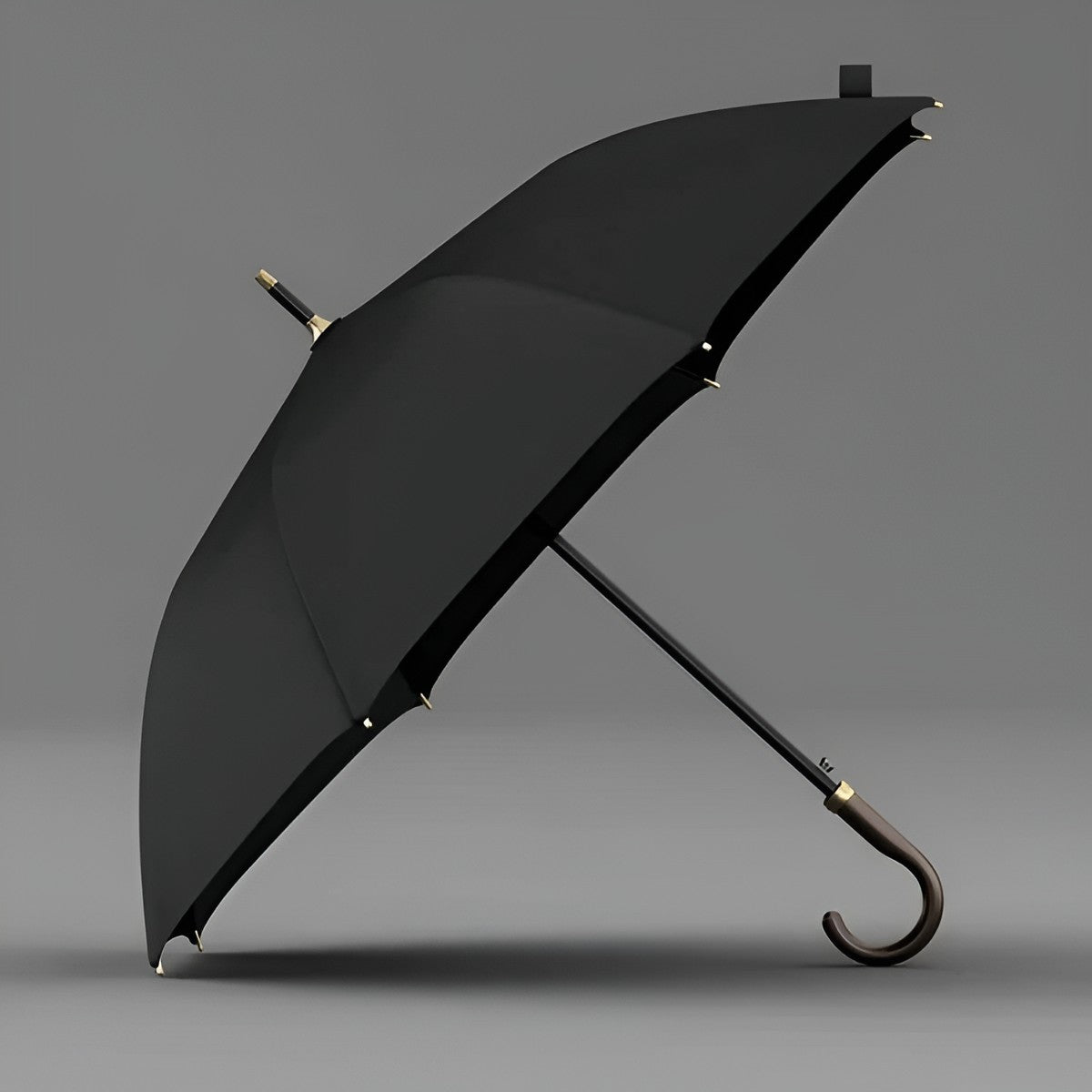 Lang Paraply Skinnhåndtak – 121 cm Skjerm | Klassisk Design for Regnfulle Dager
