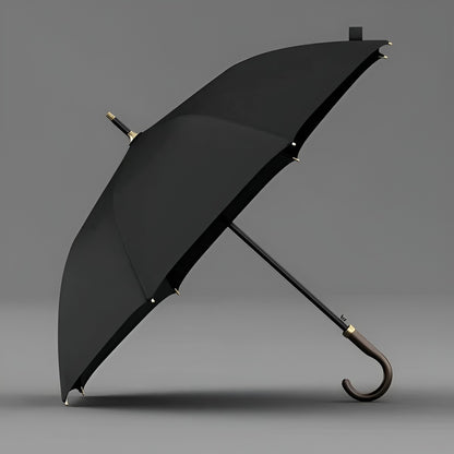 Lang Paraply Skinnhåndtak – 121 cm Skjerm | Klassisk Design for Regnfulle Dager