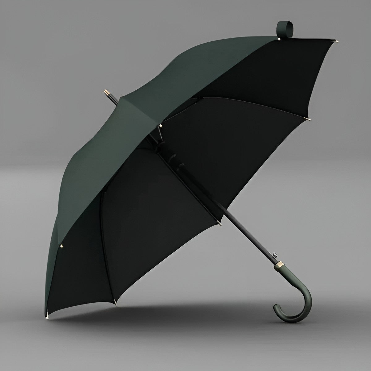 Lang Paraply Skinnhåndtak – 121 cm Skjerm | Klassisk Design for Regnfulle Dager