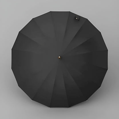 Paraply med Trehåndtak – 112 cm Lang Skjerm | Klassisk Regnparaplydesign