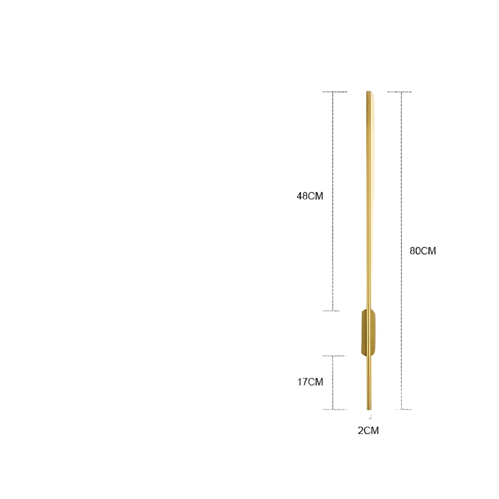 Lang Led-Vegglampe – Moderne Og Dekorativ | Perfekt For Soverom, Stue Og Gang