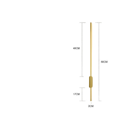 Lang Led-Vegglampe – Moderne Og Dekorativ | Perfekt For Soverom, Stue Og Gang