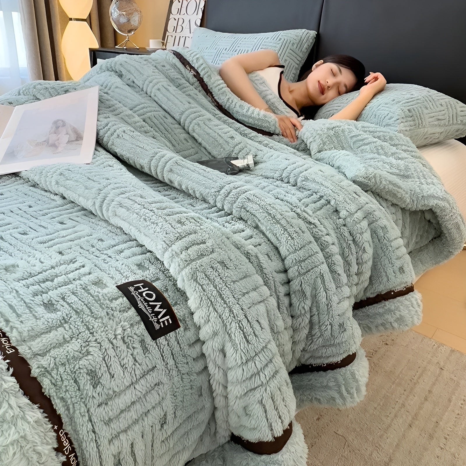 Mykt Fleecepledd – Varmt og Pustende | Perfekt for Sofa og Seng
