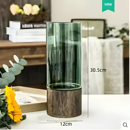 Derska - Hydroponisk Vase I Tre Og Glass