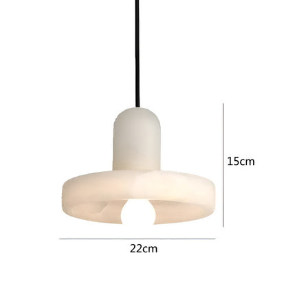 Kobber-Marmor-Pendellampe – Moderne Og Stilig Design | Perfekt For Soverom Og Spisestue - Svart 22cm / Varmt Lys