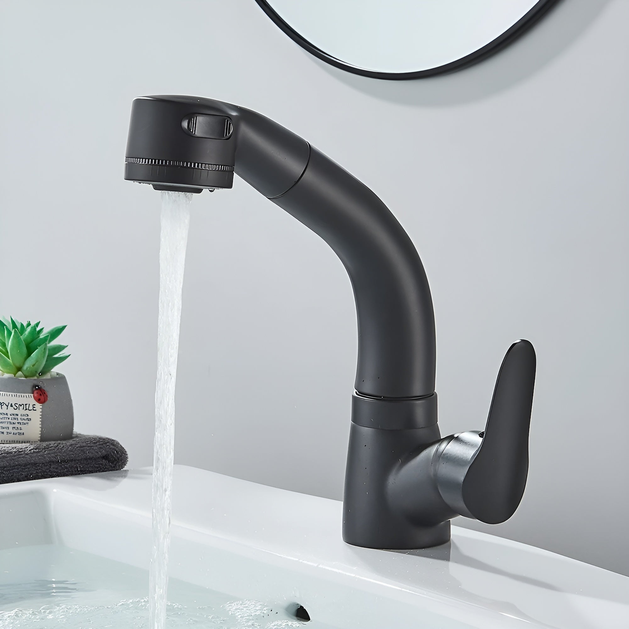 Uttrekkbar Vaskekran – Fleksibel Justerbar og Elegant Design | Perfekt for Bad og Gjestetoalett