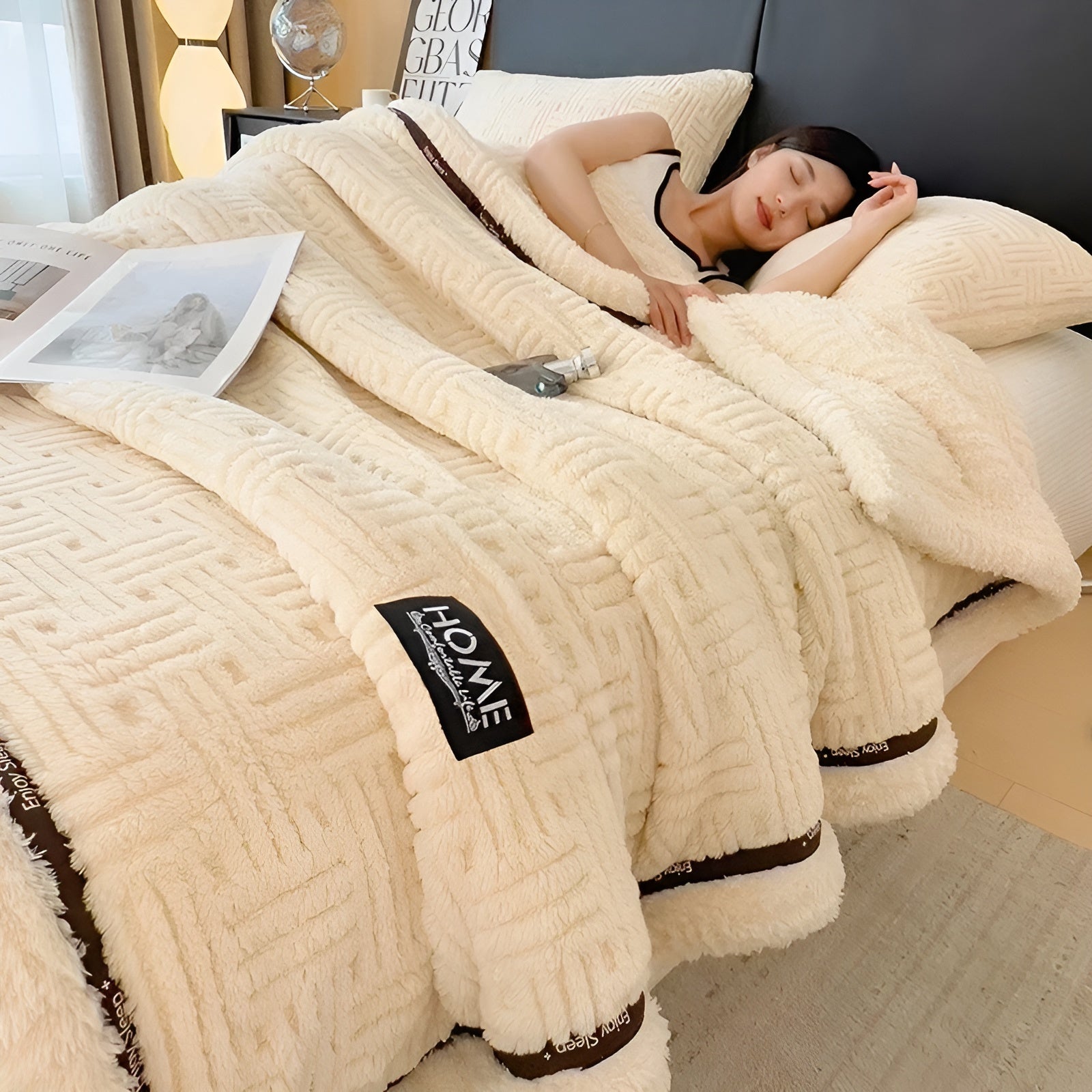 Mykt Fleecepledd – Varmt og Pustende | Perfekt for Sofa og Seng