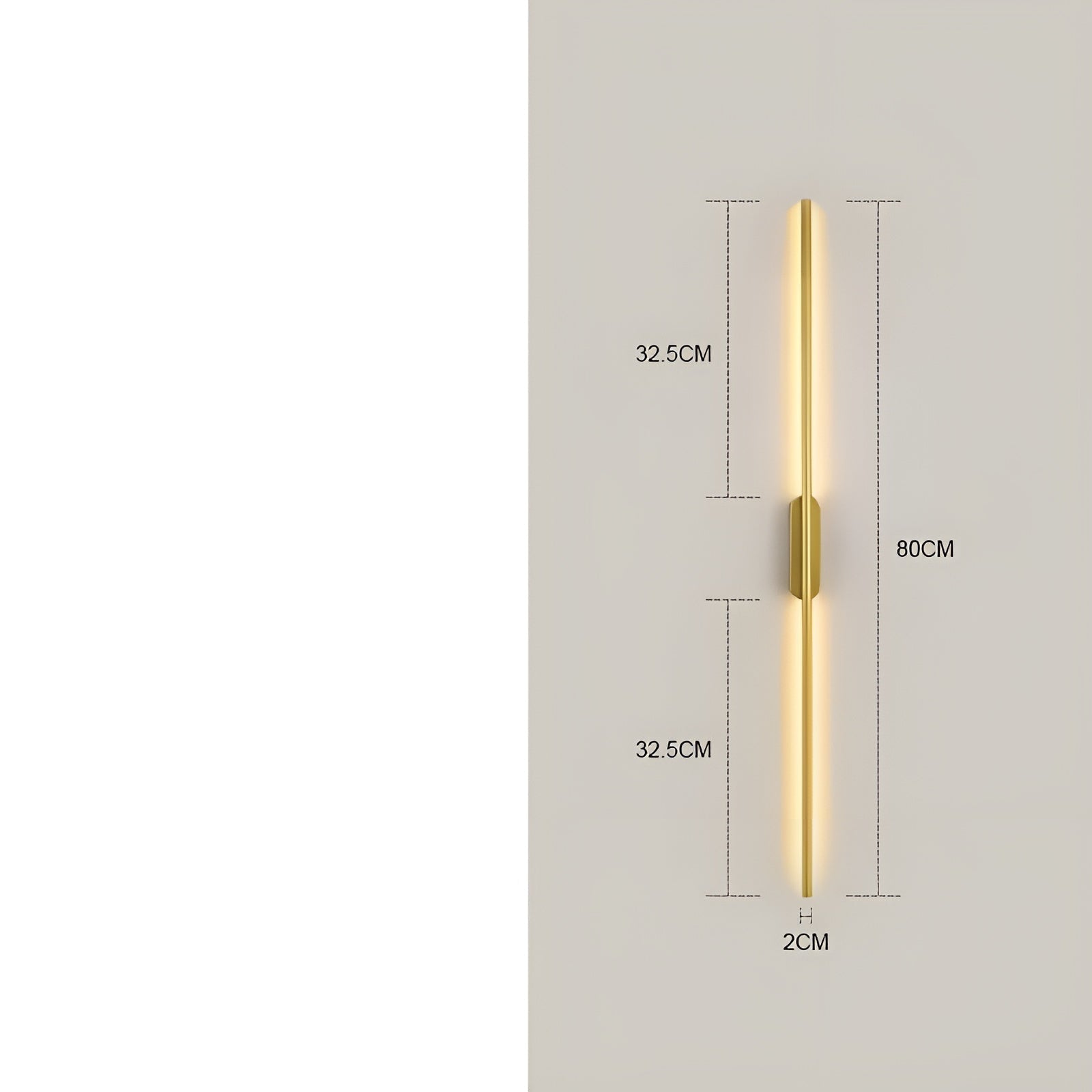 Lang Led-Vegglampe – Moderne Og Dekorativ | Perfekt For Soverom, Stue Og Gang