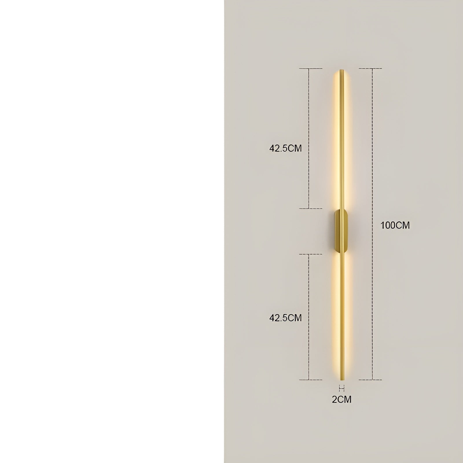 Lang Led-Vegglampe – Moderne Og Dekorativ | Perfekt For Soverom, Stue Og Gang