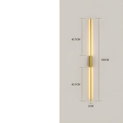 Lang Led-Vegglampe – Moderne Og Dekorativ | Perfekt For Soverom, Stue Og Gang