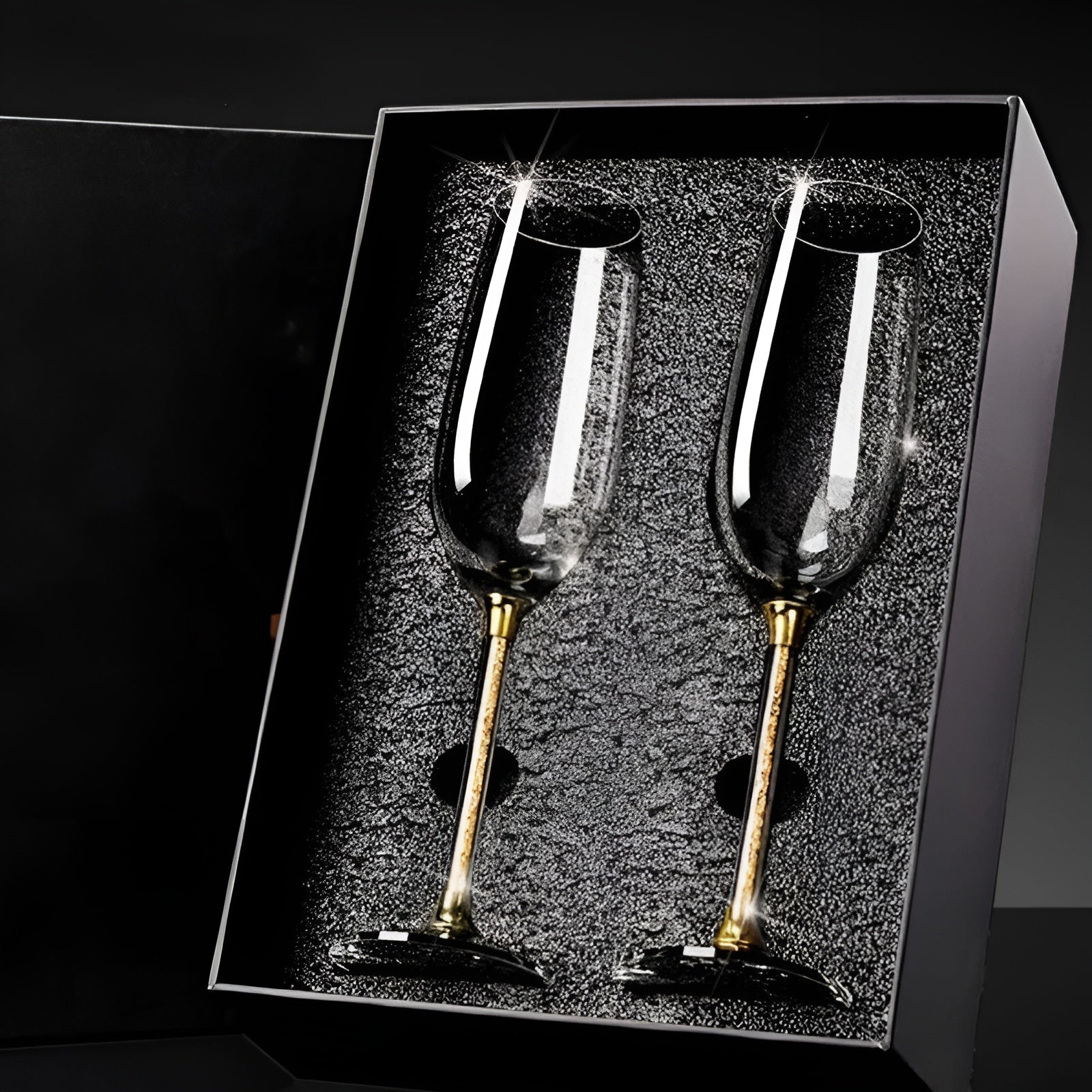 Rødvinsglass Sett – 2 Luksuriøse Krystallglass | Perfekt for Vin, Champagne og Festlige Anledninger