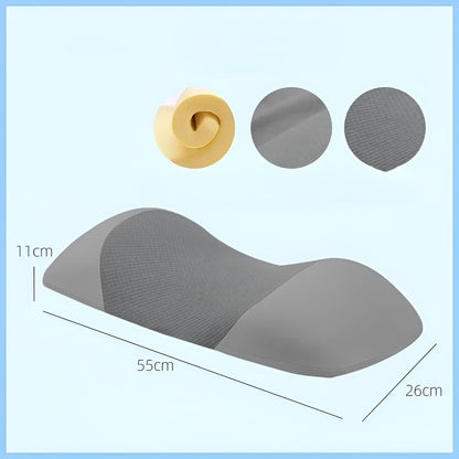 Lendenstützkissen zum Schlafen – Ergonomischer Memory-Schaum für Rücken & Hüfte | Perfekt für Rückenlage - 55X26X11CM