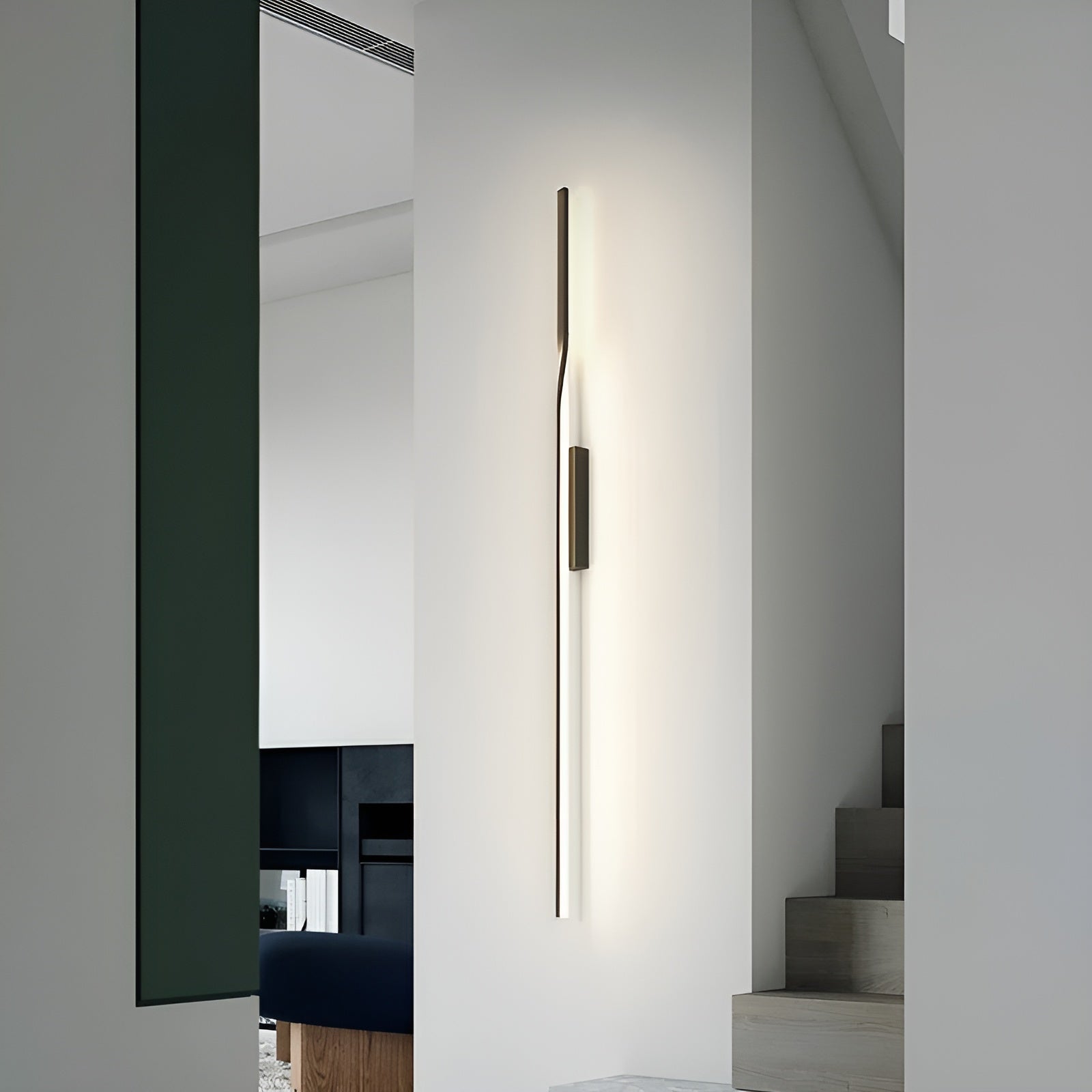 Smal LED Vegglampe – Moderne langdesign | Perfekt for soverom, gang og stue