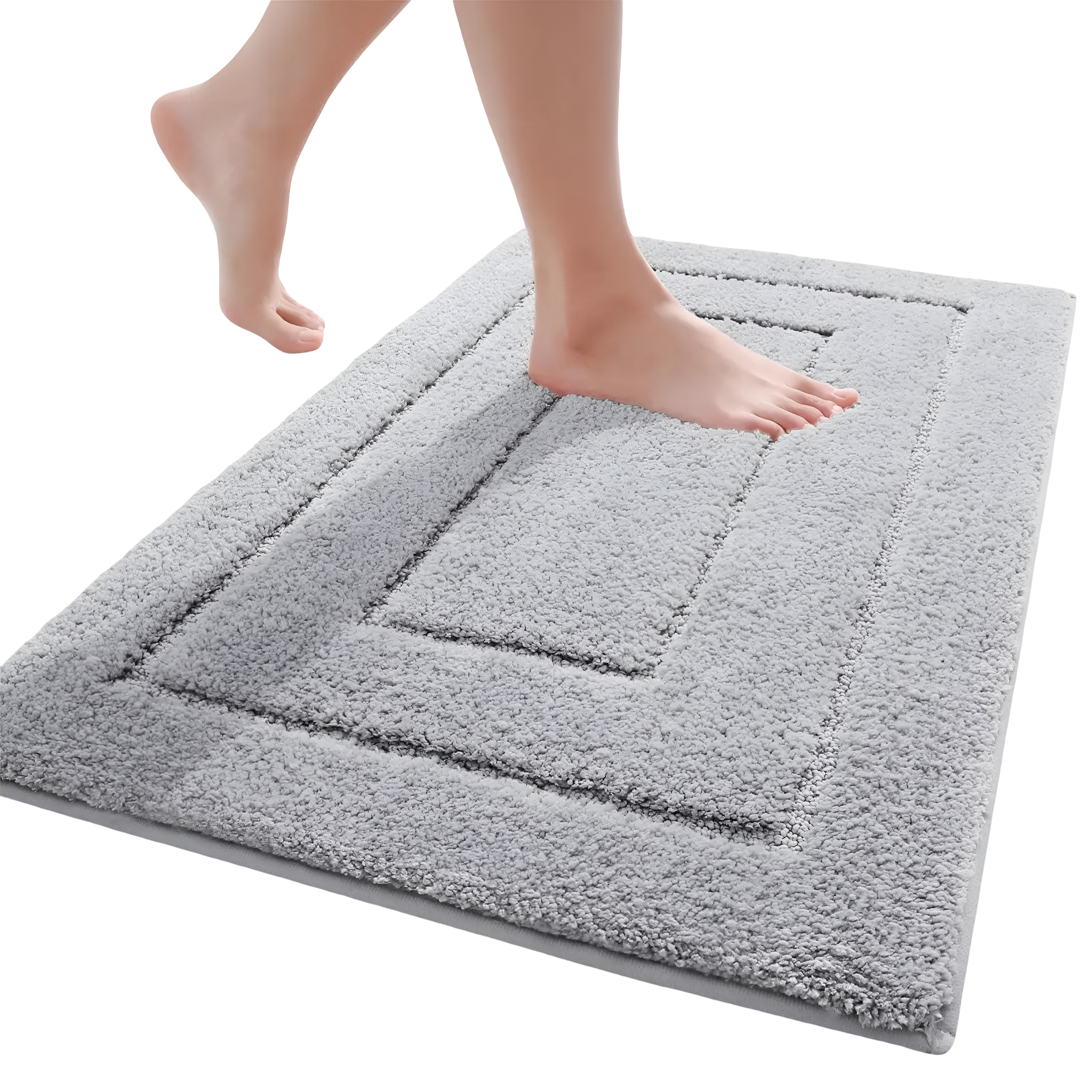 Badematte i Mikrofiber – Sklisikker og Vaskbar | Myk og Suger Godt til Bad og Dusj