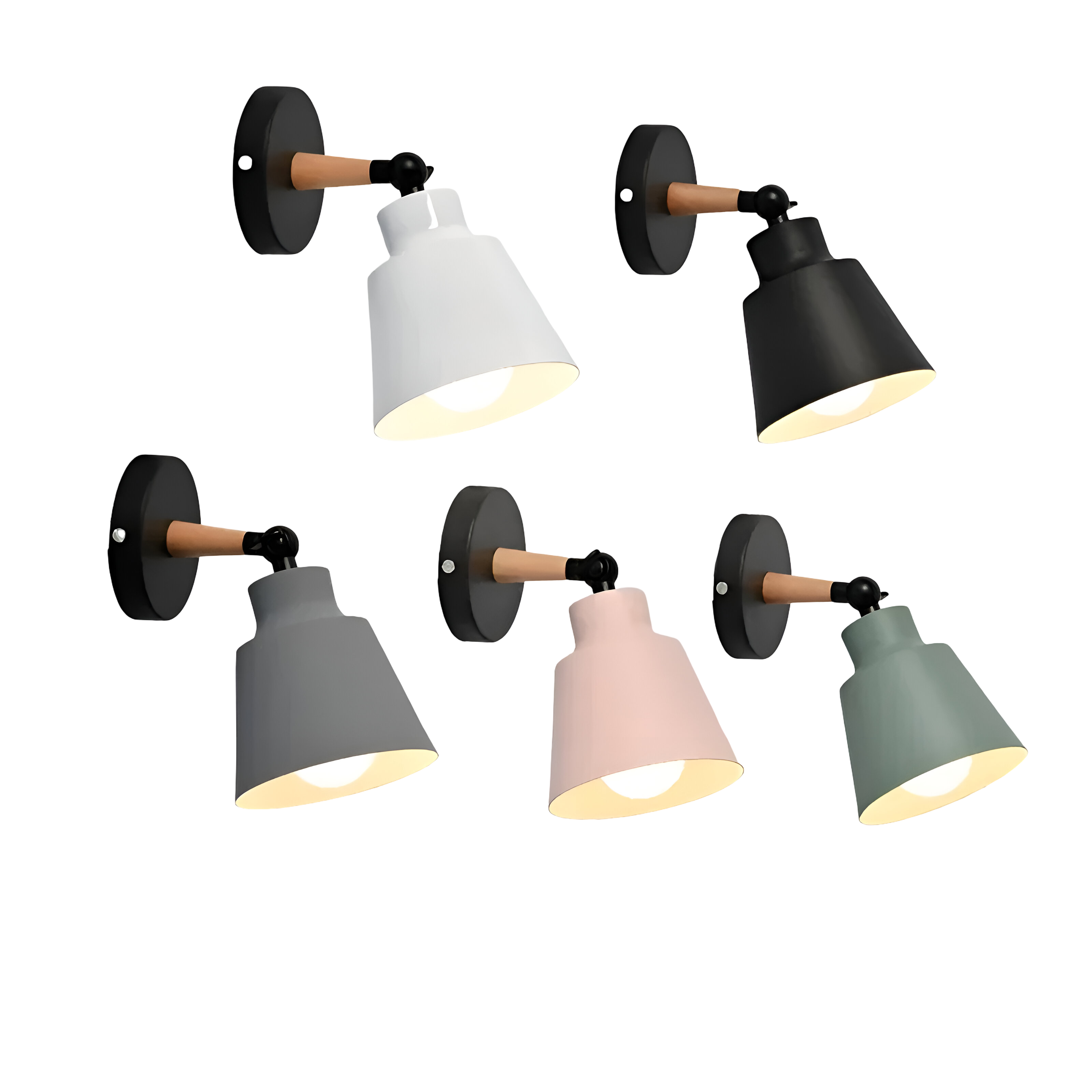 Vegglampe i Massivt Tre – Minimalistisk og Dekorativ | Perfekt for Soverom og Gang
