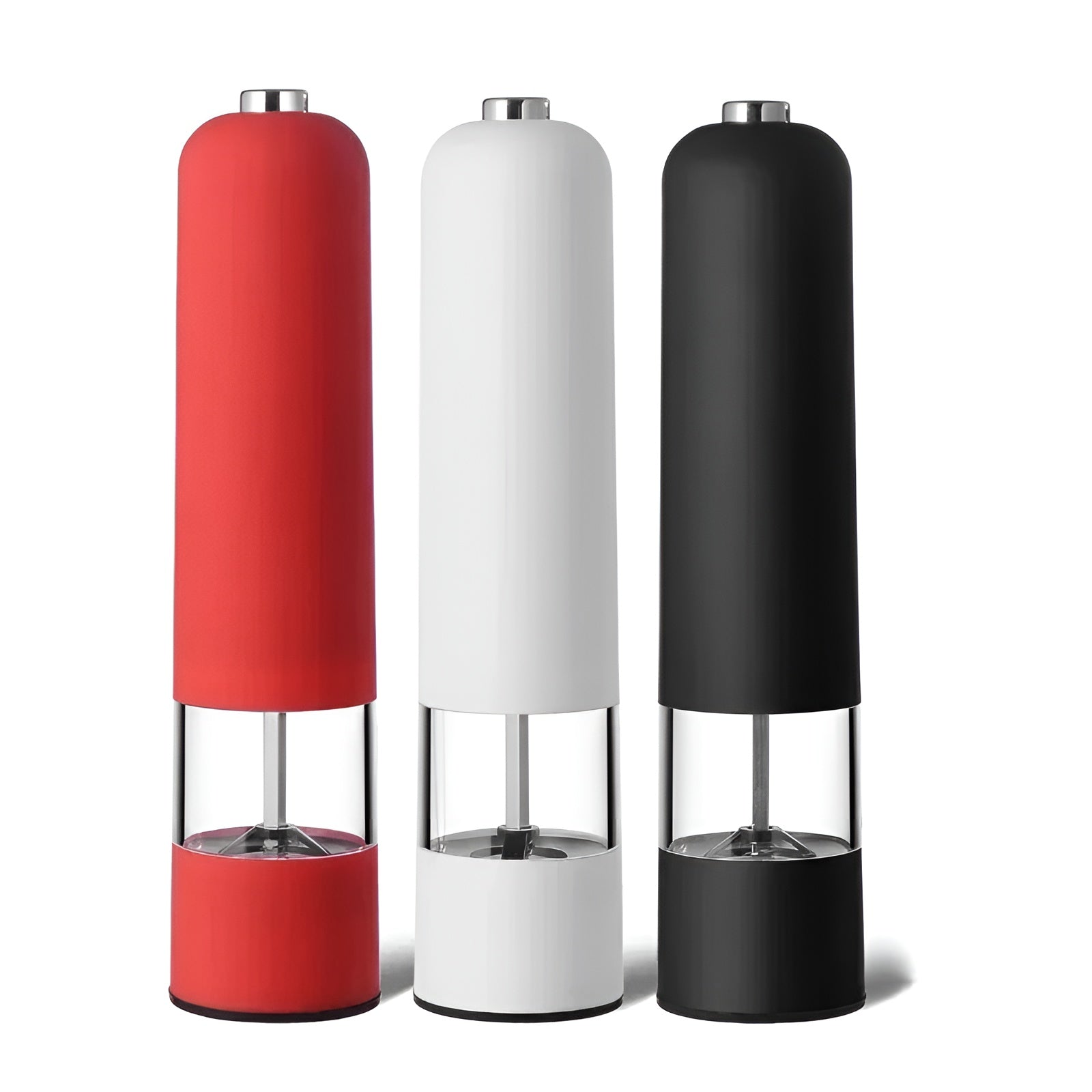 Elektrisk Krydderkvern – Justerbar og Allsidig | Perfekt for Salt, Pepper og Urter