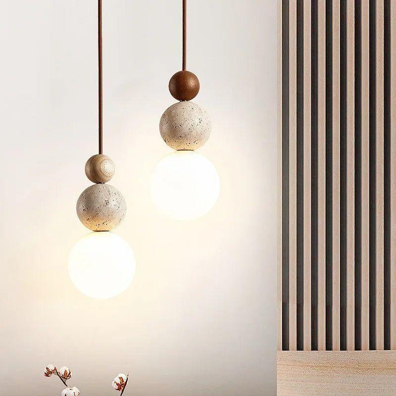 Bilde av Hikari Wabi-Sabi Pendellampe – Naturlig Skjønnhet i Enkelt Design fra Velisse