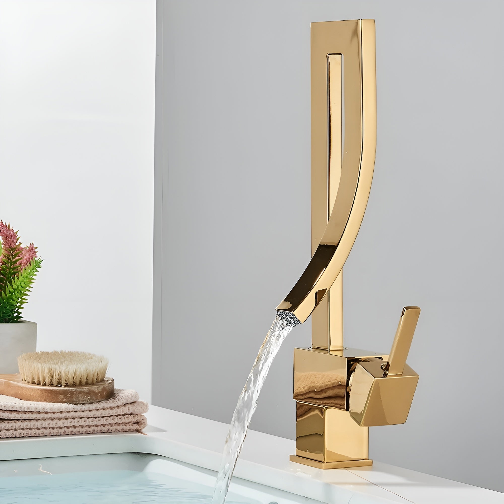 Moderne Servantarmatur – Ettgrepsbatteri For Varmt Og Kaldt Vann Elegant Og Holdbart Design